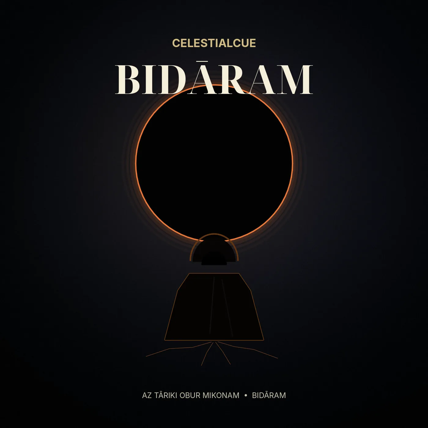 Minimal eclipse artwork for BIDĀRAM by CelestialCue