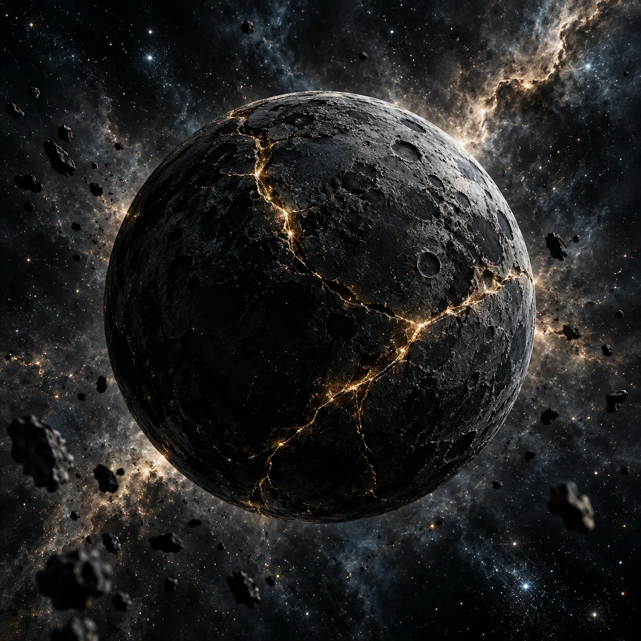 Fractured Moon celestial artwork