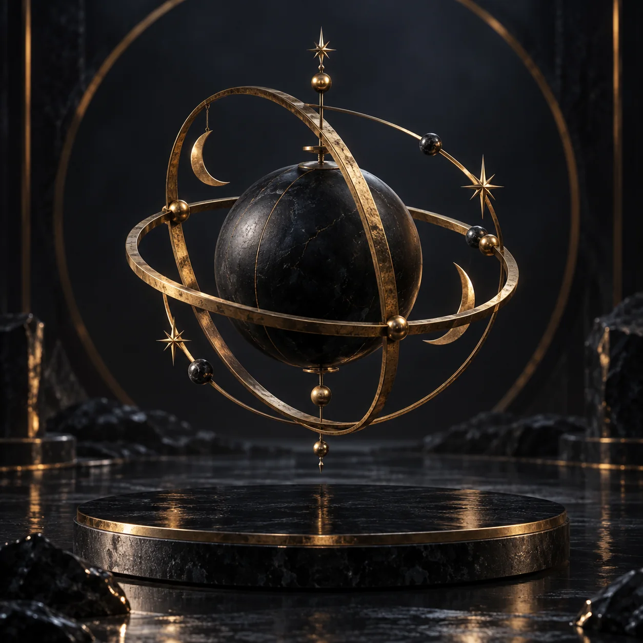 Orbiting Frequency celestial artwork